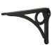 Olde Forge Circle Shelf Bracket - 145 x 105mm - Black