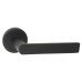 Serozzetta by Carlisle Brass Matt Black Door Handles on Round Rose - Edge Range 