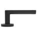 Serozzetta by Carlisle Brass Matt Black Door Handles on Round Rose - Edge Range 