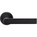 Serozzetta by Carlisle Brass Matt Black Door Handles on Round Rose - Edge Range 