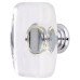 Exel Rectangle Glass Cabinet Knob - 42mm Diameter - Polished Chrome