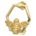 Bumble Bee Hexagonal Door Knocker - 125 x 105mm - Polished Brass
