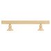 Exel York 12mm Knurled T-Bar Cabinet Pull Handle - 96mm Centres - Satin Brass