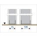 ECLISSE 8mm Glass Double Pocket Door Kit - 125mm Finished Wall Thickness - 762 x 1981mm Door Size ECLISSE 8mm Glass Double Pocket Door Kit - 125mm Finished Wall Thickness - 762 x 1981mm Door Size