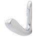 Alexander & Wilks Victorian Double Coat Hook - 30 x 24mm - Polished Chrome