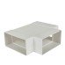 Manrose Horizontal Tee Piece - 110 x 54mm - White Manrose Horizontal Tee Piece - 110 x 54mm - White