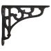 Olde Forge Scroll Shelf Bracket - 100 x 90mm - Black 