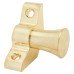 Exel Stair Rod with Fluted Finials - 900mm Length - Satin Brass