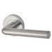 Jigtech Riva Latch Door Handle on Rose Kit - Passage - Satin Chrome