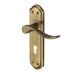Heritage Brass by M Marcus Antique Brass Keyhole Lock Door Handle - Sandown Range - 180 x 48mm