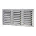 Exel Hooded Louvre Vent - 305 x 152mm - 9975mm² Free Air Flow - Polished Stainless Steel