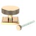 From The Anvil Brompton Round Knurled Centre Door Knob on Square Rose - 90 x 90mm Rose - Pol Bronze