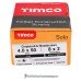 TIMCO Solo Chippy Pozi Countersunk Wood Screws - 4.0 x 50mm - Zinc Plated - Pack of 200