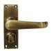 Heritage Brass by M Marcus Antique Brass Privacy Door - Short Plate - Windsor Range - 119 x 40mm