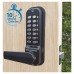 Borg BL4441 External Marine Grade Easicode Pro Back to Back Push Button Code Lock - Black