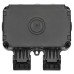 Knightsbridge 13A IP66 2 Gang Switched Outdoor Weatherproof Socket with Neon - Black