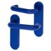 Hoppe AR600/21 Cobalt Blue Nylon Steel Core Safety Latch Door Handle - Paris Range - 165 x 46mm