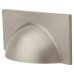 Crofts & Assinder Monmouth Square Cabinet Cup Handle - 64mm Centres - Brushed Satin Nickel