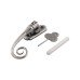 From The Anvil Monkey Tail Espagnolette Casement Window Handle - Right Hand - Pewter