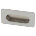 Exel Rectangular Flush Cabinet Pull Handle - 74 x 39mm - Matt Chrome