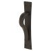 Exel Titan Georgian Latch Cabinet Pull Handle on Backplate - 64mm Centres - Matt Black