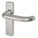 Exel Satin Aluminium 20mm Return to Door Latch Door Handle - 155 x 40mm