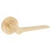 Burlington BUR20 Satin Brass Door Handles on Round Rose - Knightsbridge Range 