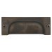 Alexander & Wilks Quantock Cabinet Cup Handle - 96mm Centres - PVD Dark Bronze