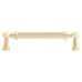 Exel Whitby Lines 10mm T-Bar Cabinet Pull Handle - 128mm Centres - Satin Brass