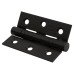 Exel Twin Ball Bearing Grade 7 Butt Fire Door Hinge - 75 x 50 x 2mm - Matt Black - Pair