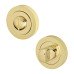 Exel Eloise Bathroom Lock Door Handle on Rose Kit - Polished Brass