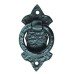 Olde Forge Ring Cabinet Drop Handle - 42mm Diameter on 80 x 38mm Plate - Antique Black Iron Olde Forge Ring Cabinet Drop Handle - 42mm Diameter on 80 x 38mm Plate - Antique Black Iron