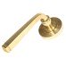 From The Anvil Polished Brass Door Handles on Round Beehive Rose - Avon Range 