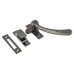 Hampstead Bulb End Mortice & Hook Plate Casement Window Fastener - Reversible - Black Nickel
