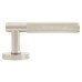 Exel Satin Nickel Knurled Door Handles on Round Rose - Remi Range 