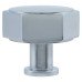 Alexander & Wilks Vesper Hex Cabinet Knob - 40mm Diameter - Polished Chrome