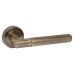 Exel Antique Brass Hexagonal Door Handles on Round Rose - Juno Range Exel Antique Brass Hexagonal Door Handles on Round Rose - Juno Range