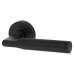 Serozzetta by Carlisle Brass Belas Latch Door Handle on Rose Ultimate Door Kit - Matt Black