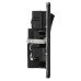 Knightsbridge 13A 2 Gang Screwless Type A/C USB Socket with 2 x USB - 4A - Matt Black/Black
