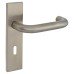 Exel Satin Stainless Steel 19mm Return to Door Keyhole Lock Door Handle - Square - 57mm c/c Exel Satin Stainless Steel 19mm Return to Door Keyhole Lock Door Handle - Square - 57mm c/c