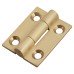 Solid Drawn Butt Cabinet Hinge - 25 x 19 x 1.45mm - Satin Brass - Pair
