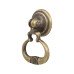 Olde Forge Antique Style Ring Pendant Cabinet Drop Handle - 30mm Diameter - Antique Brass