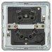 Knightsbridge 20A 1 Gang Screwless Flat Plate Double Pole Appliance Switch with Neon - Ant Brass
