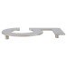 Hampstead 100mm Concealed Screw Fix Door Numeral - 5 - Polished Stainless Steel 