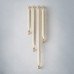 Exel Eton 12mm D-Bar Cabinet Pull Handle - 160mm Centres - Satin Brass