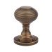 Exel Reeded Beehive Mortice Door Knob - 60mm Rose Diameter - Antique Brass