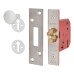 UNION 2401 5 Lever Sliding Door Lock - 78mm Case - 57mm Backset - Satin Stainless Steel UNION 2401 5 Lever Sliding Door Lock - 78mm Case - 57mm Backset - Satin Stainless Steel