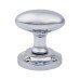 Exel Oval Mortice Door Knob - 57mm Rose Diameter - Polished Chrome