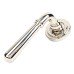 From The Anvil Polished Nickel Door Handles on Round Art Deco Rose - Newbury Range 