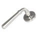 From The Anvil Satin Stainless Steel Door Handles on Round Rose - Newbury Range 